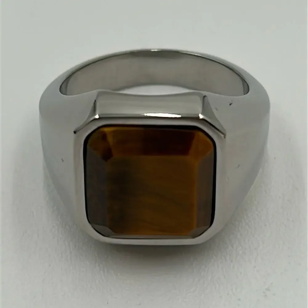 Tiger Eye Natural Gemstone Handmade Men's Ring Size 10.5 NWT